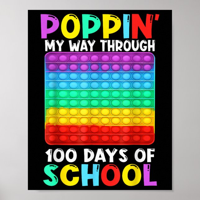 Affiche Je Presse Mon Chemin À Travers 100 Jours D'École J (Devant)