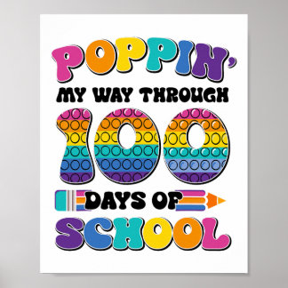 Affiche Je Presse Mon Chemin À Travers 100 Jours D'Enfants