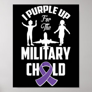 Affiche Je Purple Up Pour Le Mois Des Enfants Militaires 2