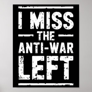 Affiche Je regrette la gauchiste anti-guerre militante de