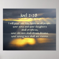 Je répandrai Mon Esprit Joel 2 28, Bible Verse