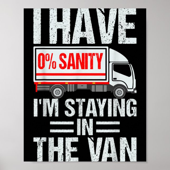 Affiche Je reste dans la camionnette drôle Phasmophobia jo (Devant)