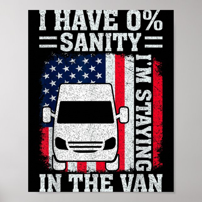 Affiche Je reste dans le van Phasmophobia Funny Man Femme (Devant)