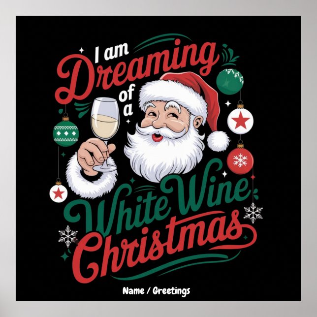 Affiche Je rêve d'un Noël au vin blanc (Devant)