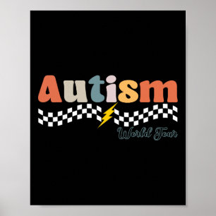 Affiche Je Rock Spectrum Autism World Tour Autism Aware
