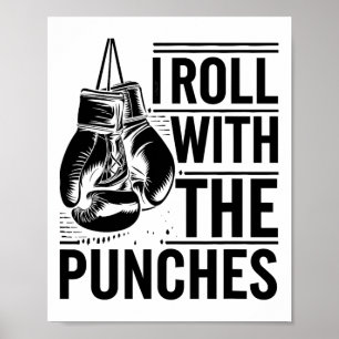 Affiche Je roule avec les coups Boxeur Sports Force Athl