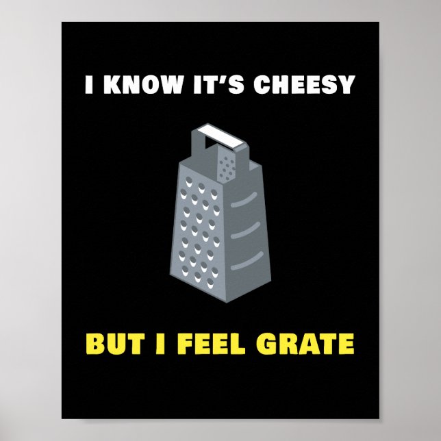 Affiche Je sais que c'est du fromage mais je sens Grate hu (Devant)