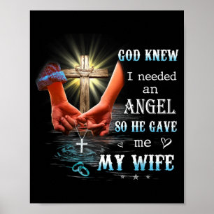 Affiche Je savais que Dieu avait besoin d'un ange comme ça