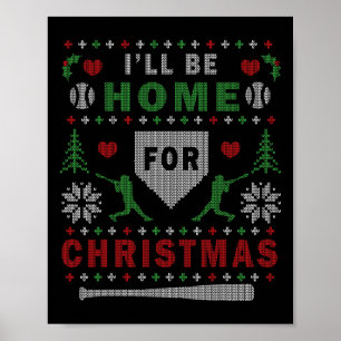 Affiche Je serai à la maison pour Noël Vendre un Noël laid