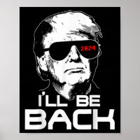 Je serai de retour drôle 45 47 Donald Trump 2024 P