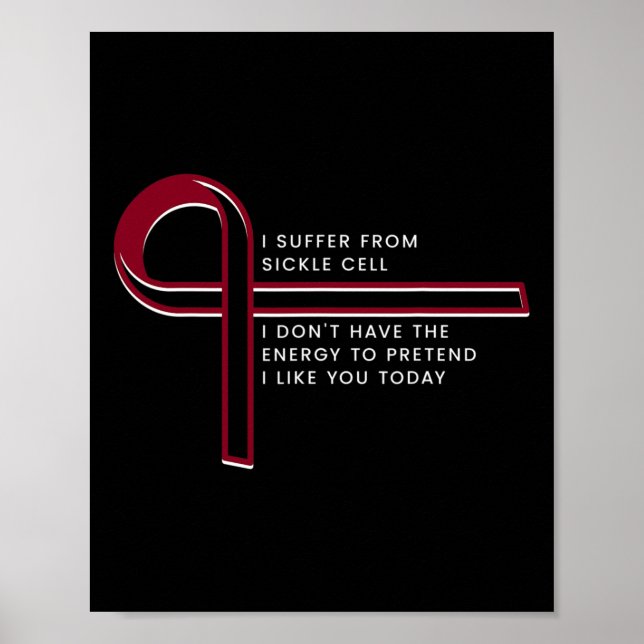 Affiche Je souffre de Sickle Cell (Devant)