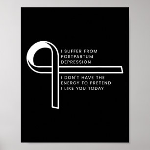 Affiche Je Souffre D'Un Trouble De Stress Post-Traumatique