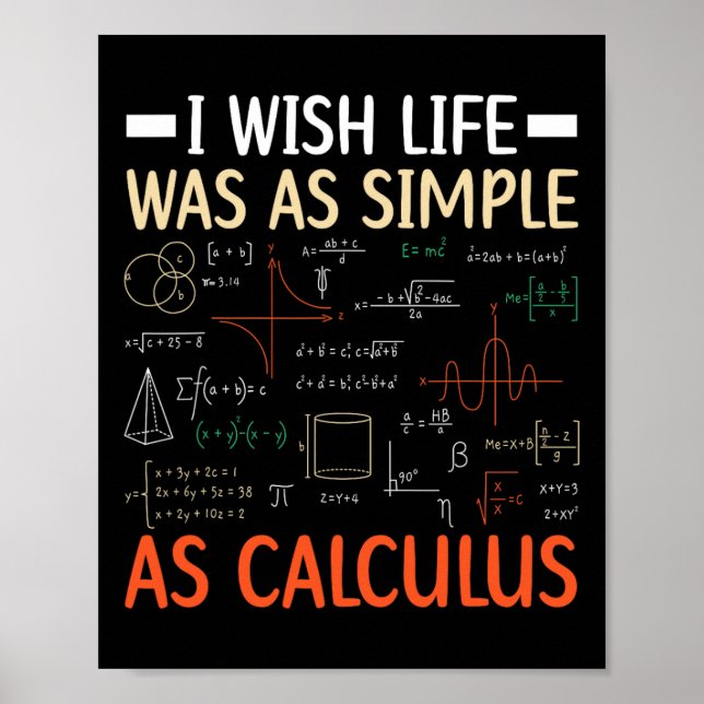 Affiche Je souhaite que la vie soit aussi simple que le ca (Devant)