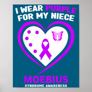 Affiche Je soutiens la sensibilisation au syndrome de Moeb
