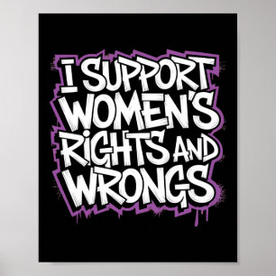 Affiche Je soutiens le sticker pour les droits des femmes