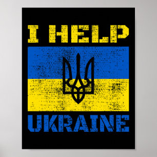 Affiche Je soutiens l'Ukraine Je soutiens les Ukrainiens J