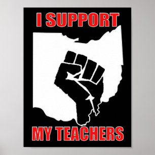 Affiche Je soutiens mes professeurs