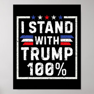 Affiche Je soutiens Trump à 100%