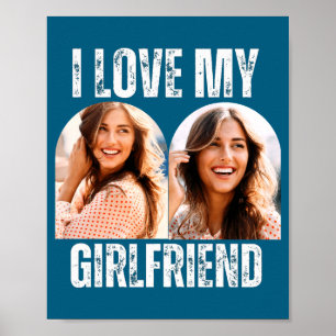 Affiche Je Suis Amoureux De Ma Copine Photo Cadeau Drôle P