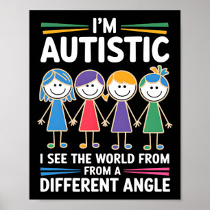 Affiche Je suis autiste Je vois les lauréats du World Angl