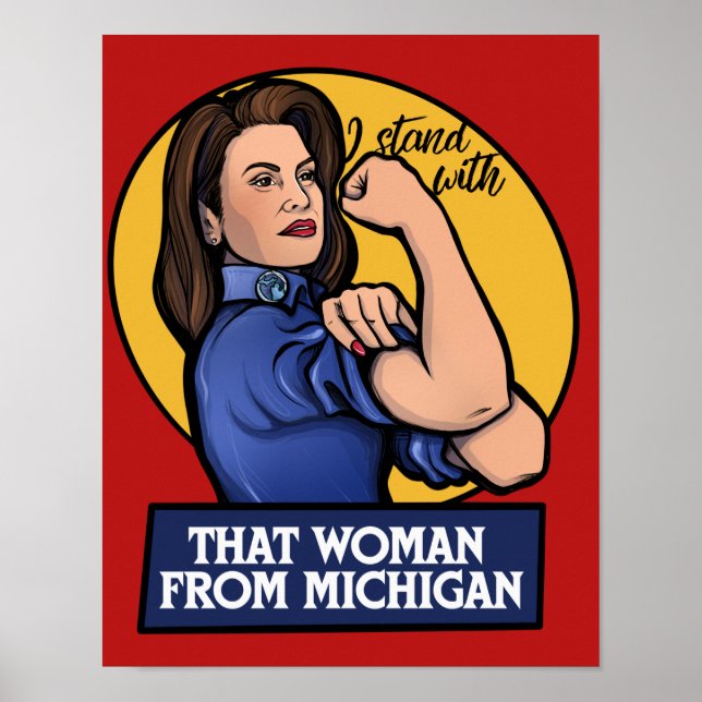 Affiche Je suis avec cette femme du Michigan (Devant)