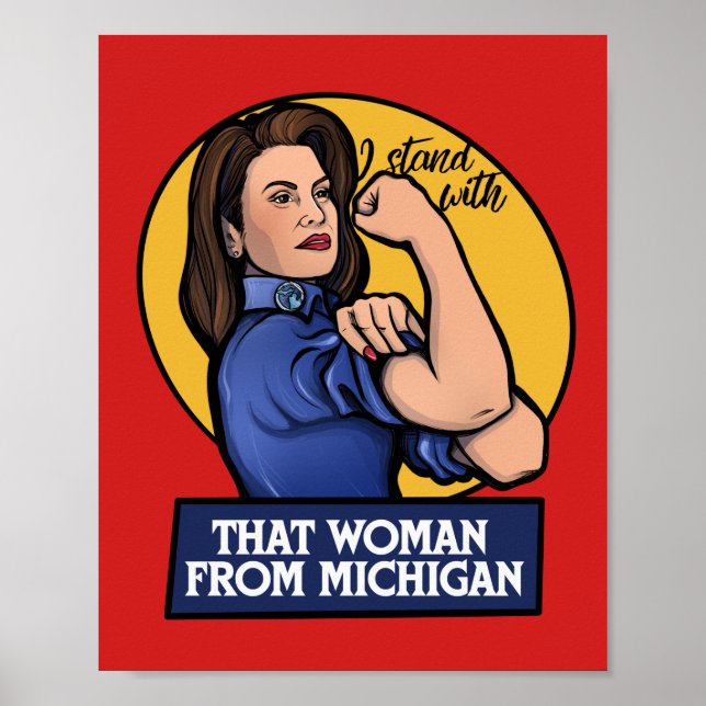 Affiche Je suis avec cette femme du Michigan (Devant)