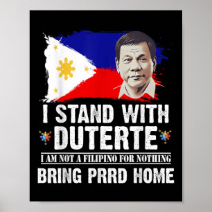 Affiche Je Suis Avec Duterte Je Ne Suis Pas Philippin Avan