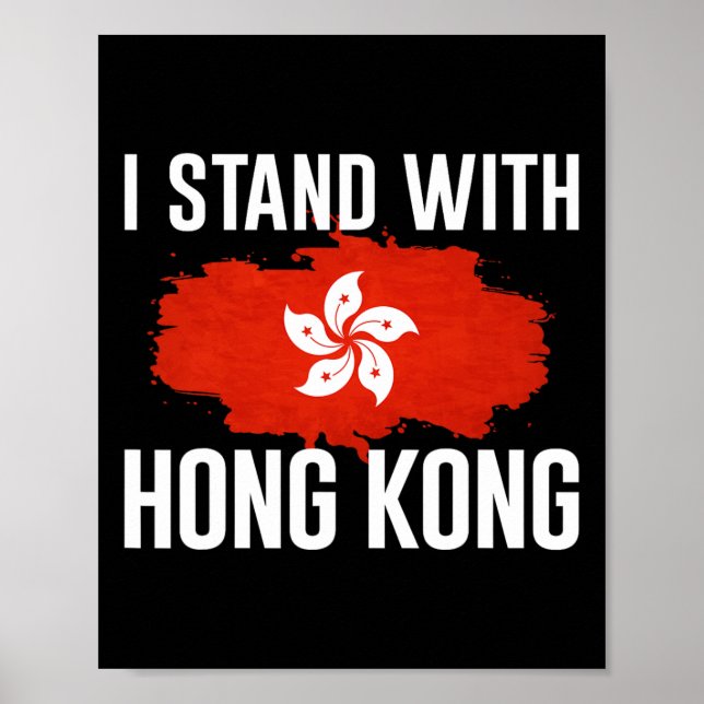 Affiche Je Suis Avec Hong Kong Freedom Fighter Support Res (Devant)