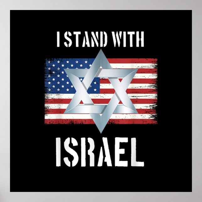 Affiche je suis avec israël (Devant)