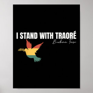Affiche Je Suis Avec Le Burkina Faso-Ibrahim Traoré