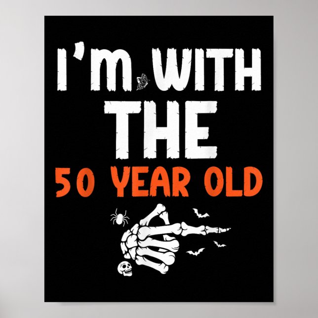Affiche Je suis avec le C d'Halloween pour les 50 ans (Devant)