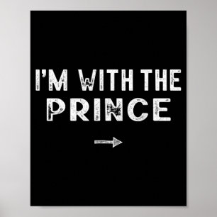 Affiche Je suis avec le prince déguisé pour un Halloween p