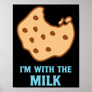 Affiche Je suis avec les meilleurs couples de lait et de b