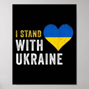 Affiche Je suis avec l'Ukraine Arrêtez Poutine Arrêtez la
