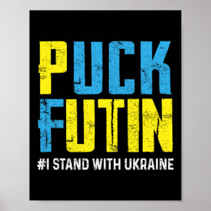 Affiche Je suis avec l'Ukraine, arrêtez Poutine Ukraine Uk