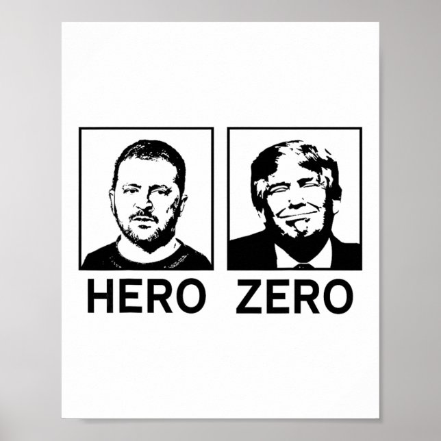 Affiche Je suis avec l'Ukraine Héros ukrainien Zéro Zelens (Devant)