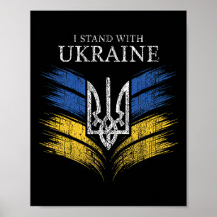 Affiche Je suis avec l'Ukraine Montrez votre soutien avec