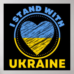 AFFICHE JE SUIS AVEC L'UKRAINE - SOUTIEN