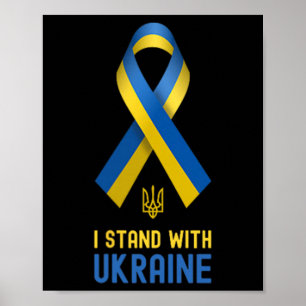 Affiche Je suis avec l'Ukraine Soutien Ukraine Guerre Ukra