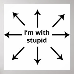 Affiche Je suis avec Stupid