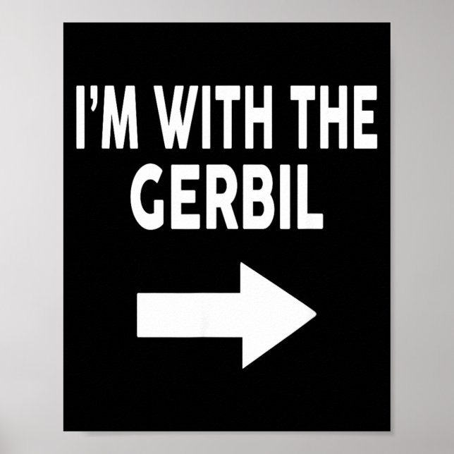 Affiche Je suis avec The Gerbil Halloween Gerbil (Devant)