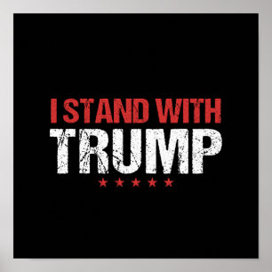 Affiche Je suis avec Trump