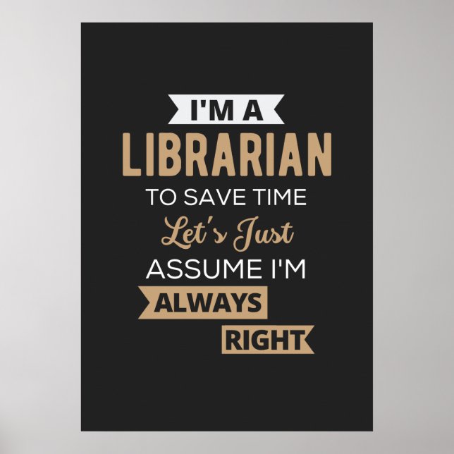 Affiche Je suis bibliothécaire (Devant)