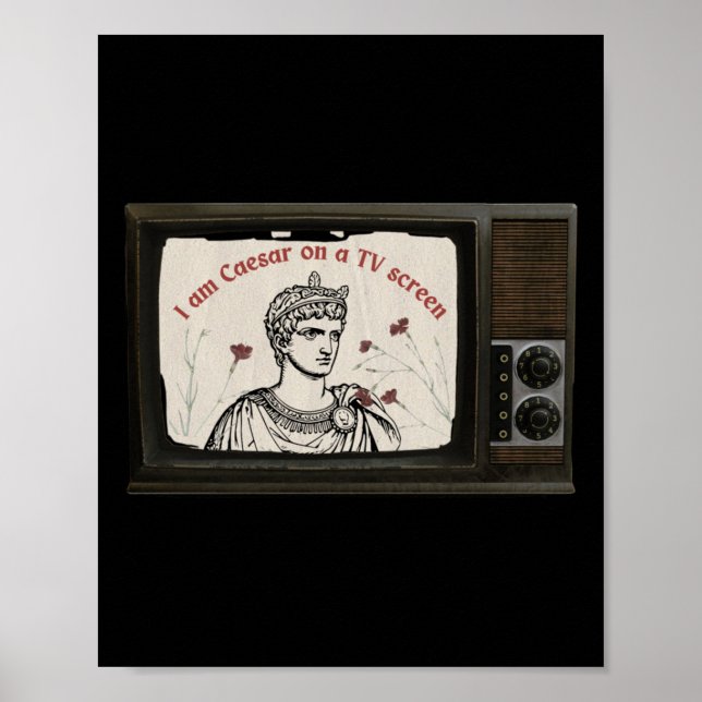 Affiche Je Suis César Sur Un Écran De Télévision - Le Dern (Devant)