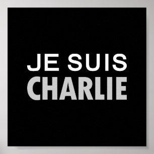 Affiche JE SUIS CHARLIE - peuple d'unité nationale