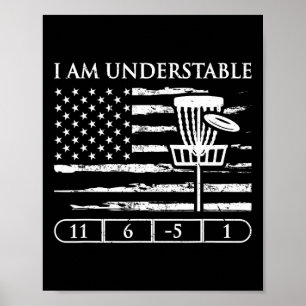Affiche Je suis citation Understable Drapeau Usa Vintage D