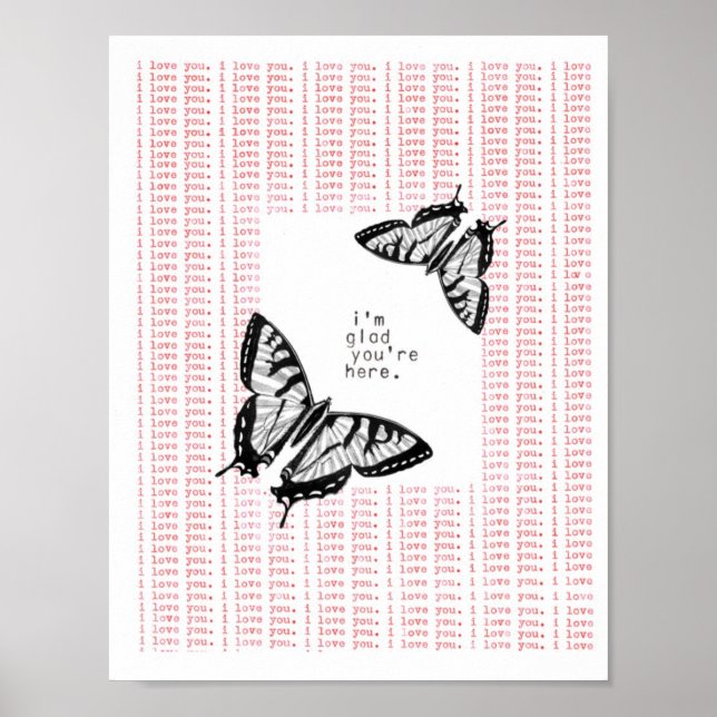 Affiche je suis content que vous soyez ici (Devant)