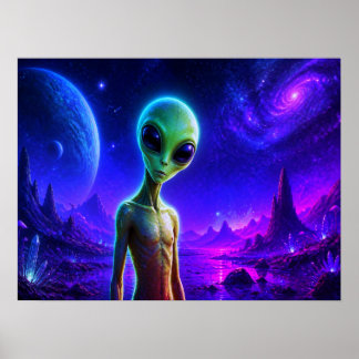 Affiche Je suis curieux à votre sujet aussi Peau verte Ali
