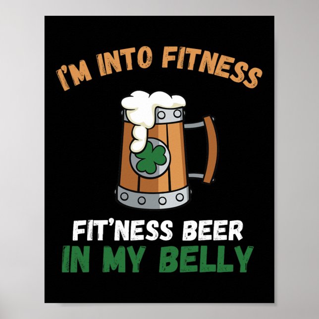 Affiche Je suis dans la forme pour mettre cette bière dans (Devant)