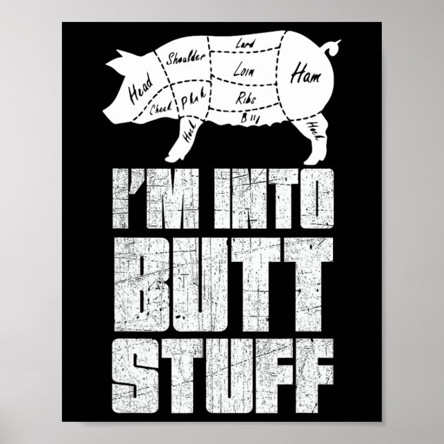 Affiche Je suis dans le bouillon de porc - Funny Bbq Grill (Devant)